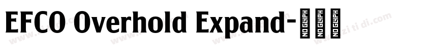 EFCO Overhold Expand字体转换